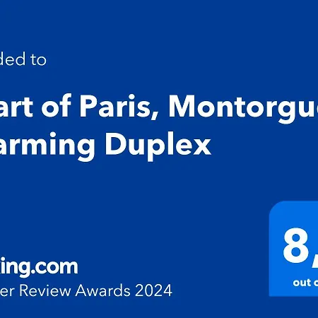 Heart Of Paris, Montorgueil, Charming Duplex